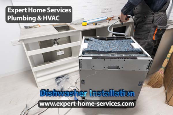 Dishwasher Installation Service Expert Home Services Plumbing and HVAC in Passaic-Bergen-Morris-Essex counties NJ-USA