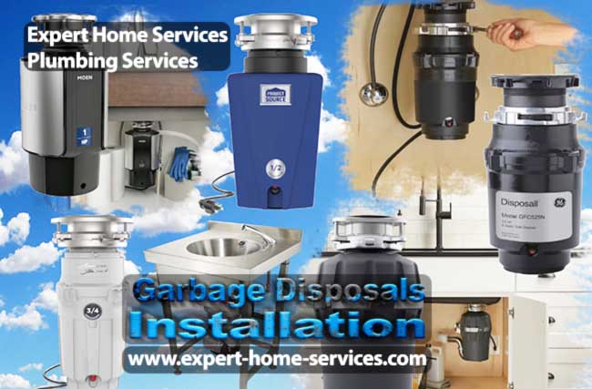 Garbage Disposals Installation Services by Expert Home Services Plumbing and HVAC in Passaic-Bergen-Morris-Essex counties NJ-USA