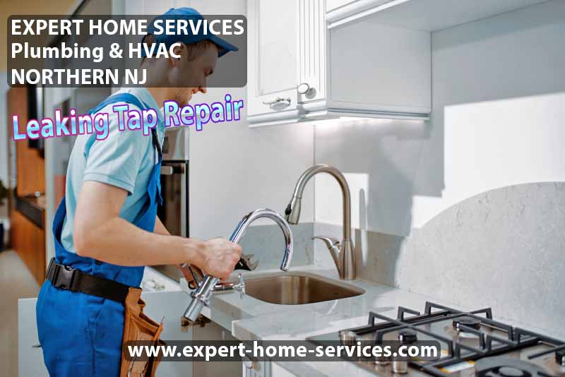 Leaking Faucet Services by Expert Home Services Plumbing and HVAC in Passaic-Bergen-Morris-Essex counties NJ-USA