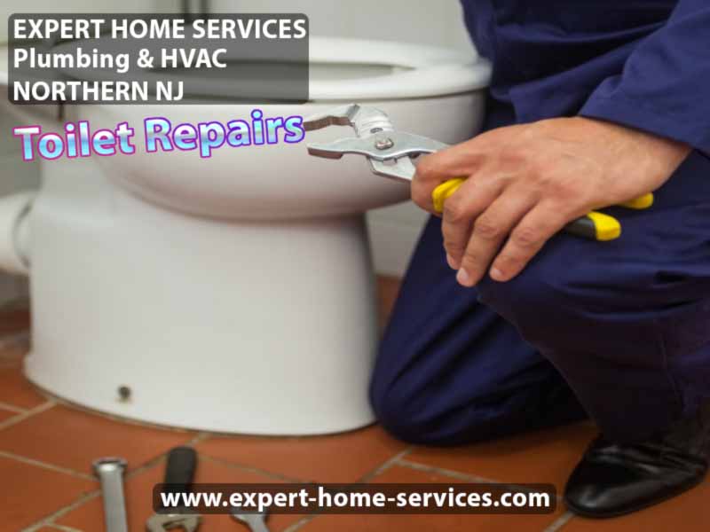 Toilet Running Fix by Expert Home Services Plumbing and HVAC in Passaic-Bergen-Morris-Essex counties NJ-USA