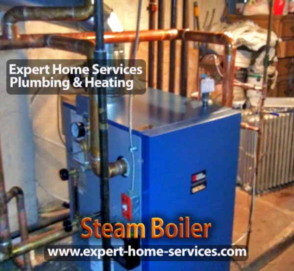 Steam Boiler by Expert Home Services Plumbing and HVAC in Passaic-Bergen-Morris-Essex counties NJ-USA
