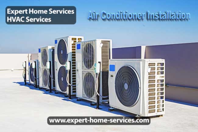 Air Conditioner Installation by Expert Home Services Plumbing and HVAC in Passaic-Bergen-Morris-Essex counties NJ-USA