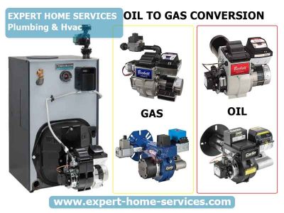 Oil and gas burners for heating system conversion - Oil to Gas Heating Conversion Services