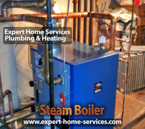 Newly installed steam boiler system in a basement - Reliable Steam Boiler Services in North NJ